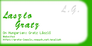 laszlo gratz business card