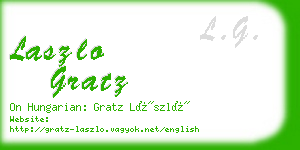 laszlo gratz business card